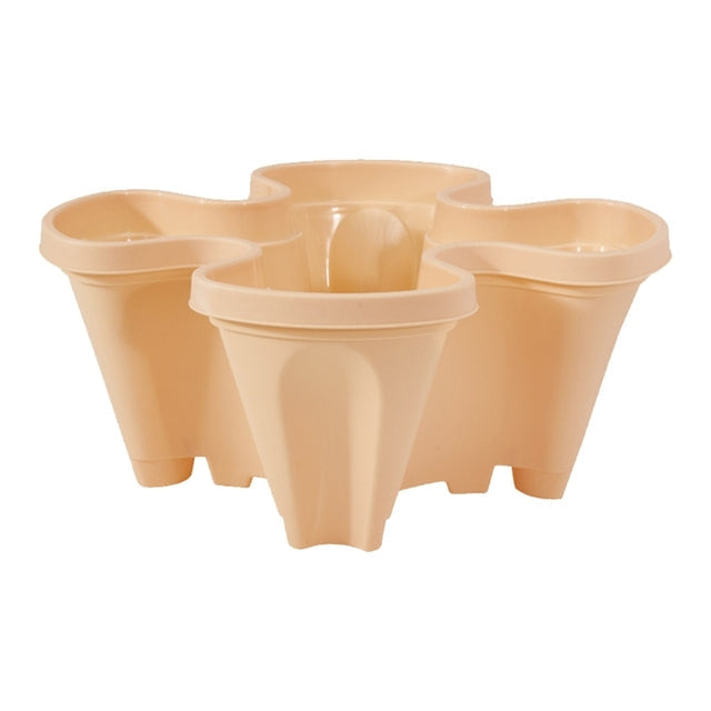Vertical Stacking Planter Pots Tower for Herbs Strawberries Flowers Self-Watering Space-Saving Garden Container for Balcony Patio Indoor