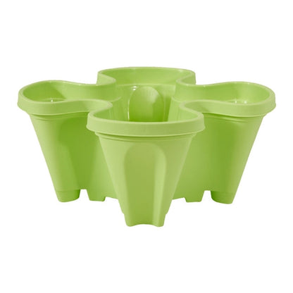 Vertical Stacking Planter Pots Tower for Herbs Strawberries Flowers Self-Watering Space-Saving Garden Container for Balcony Patio Indoor