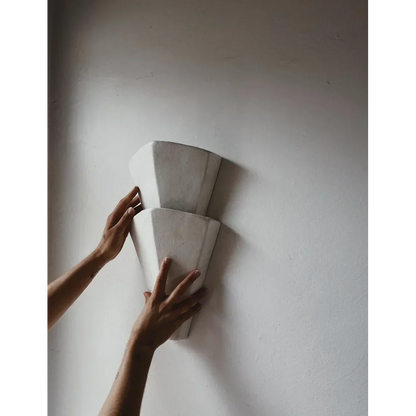 Applique murale en plâtre superposé, jusqu'à 22 po, éclairage indirect à lueur chaude pour chambre, couloir, salon, accent architectural moderne et minimaliste