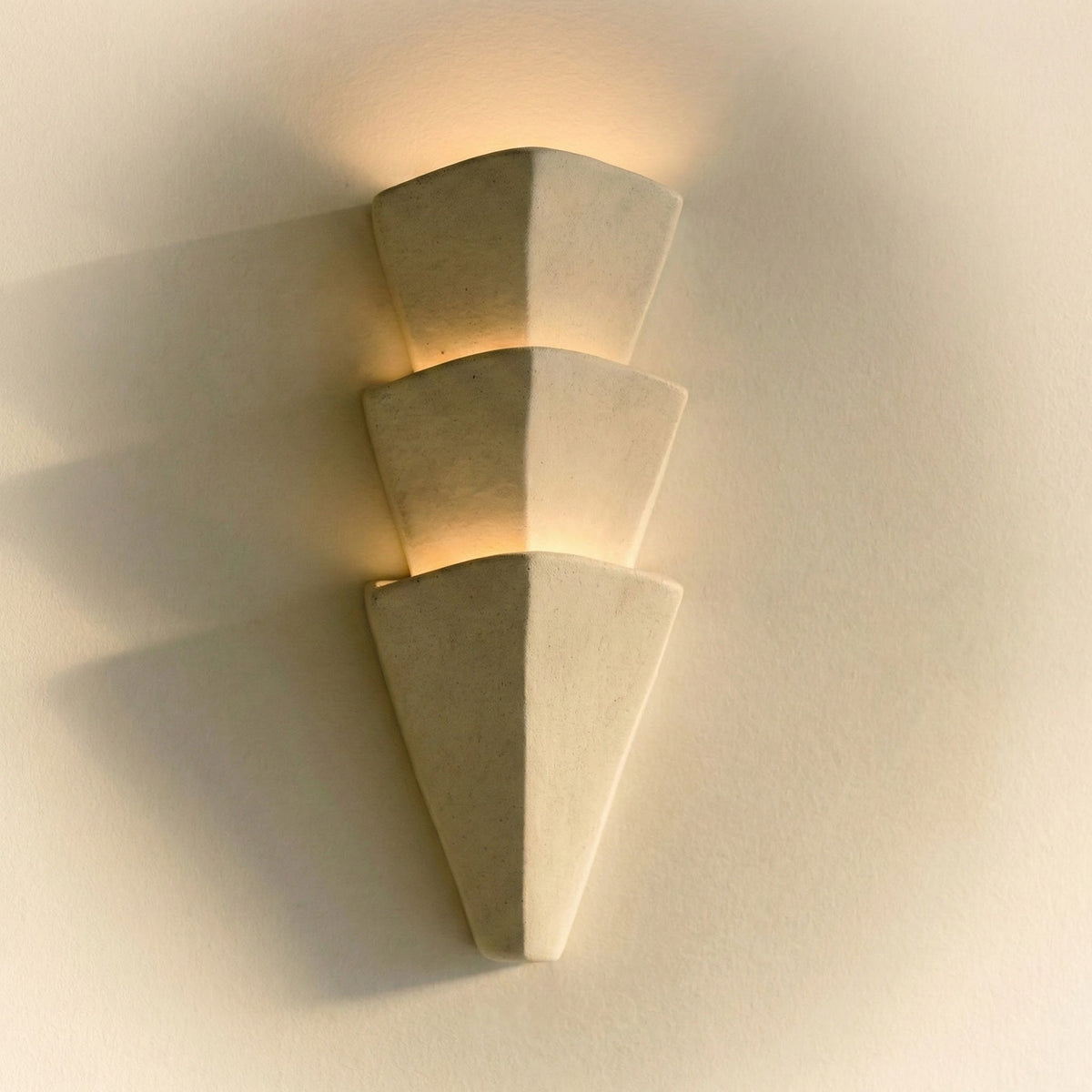 Applique murale en plâtre superposé, jusqu'à 22 po, éclairage indirect à lueur chaude pour chambre, couloir, salon, accent architectural moderne et minimaliste