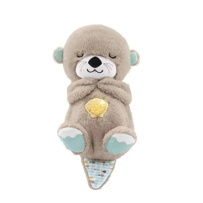 Breathing Plush Sleep Companion with Night Light & Soothing Sounds for Kids & Adults - Bedtime Relaxation Buddy