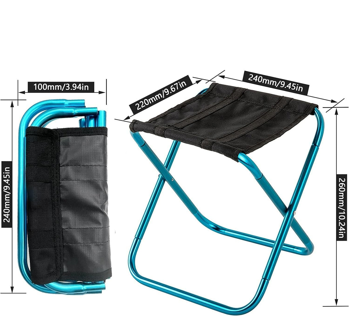 Ultralight Portable Folding Stool for Camping, Hiking & Fishing – Compact Aluminum Camp Chair for Outdoor Adventures, Picnics & Backpacking