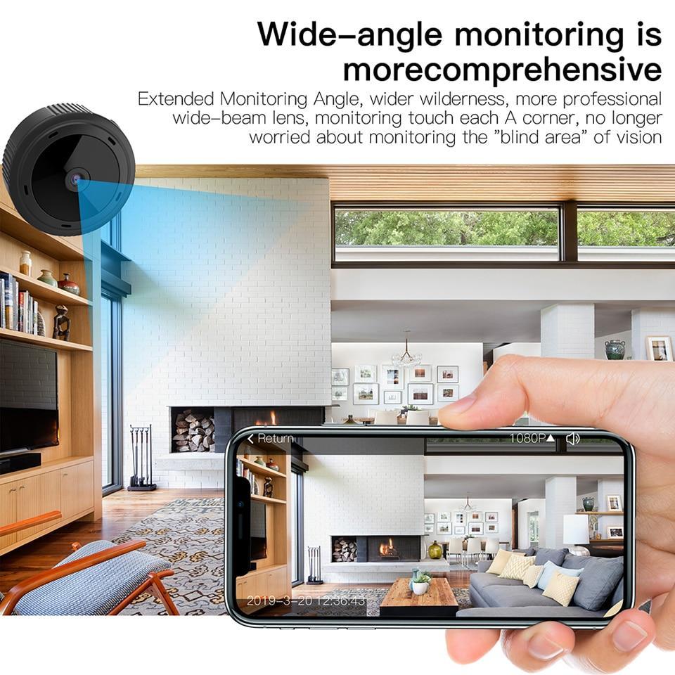 WiFi Security Camera Full HD 1080P with Infrared Night Vision for Indoor Home Surveillance & Motion Detection Alerts
