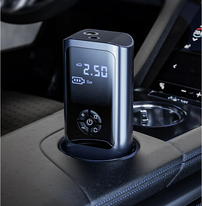 Portable Tire Inflator with Rechargeable Battery – Digital 150 PSI Auto Shutoff Air Pump for Car, Bike, Motorcycle
