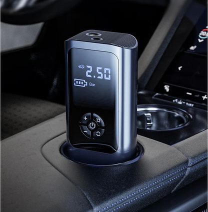 Portable Tire Inflator with Rechargeable Battery – Digital 150 PSI Auto Shutoff Air Pump for Car, Bike, Motorcycle