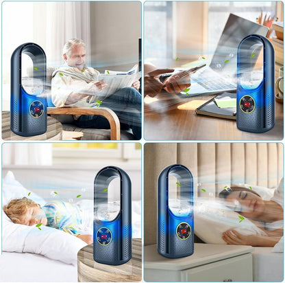 Desktop Personal Evaporative Air Cooler USB-Powered Quiet Misting Fan for Bedroom Office Desk Small Rooms