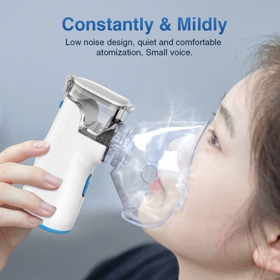 Rechargeable Mesh Nebulizer for Asthma Relief – Compact Respiratory Therapy Device for Adults & Kids
