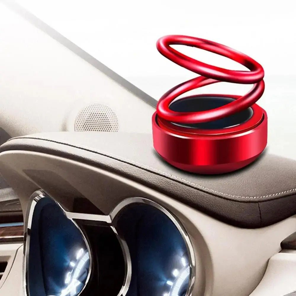 Solar-Powered Spinning Scent Diffuser for Car, Desk & Small Spaces – Cordless Aromatherapy with Rotating Motion
