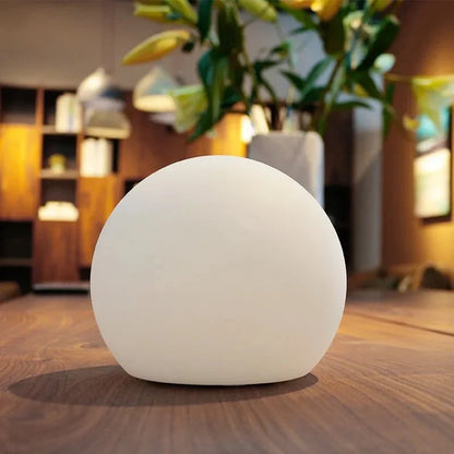 Lampe orbe LED rechargeable avec télécommande – Lumière d'ambiance 16 couleurs pour chambre, salon et bureau