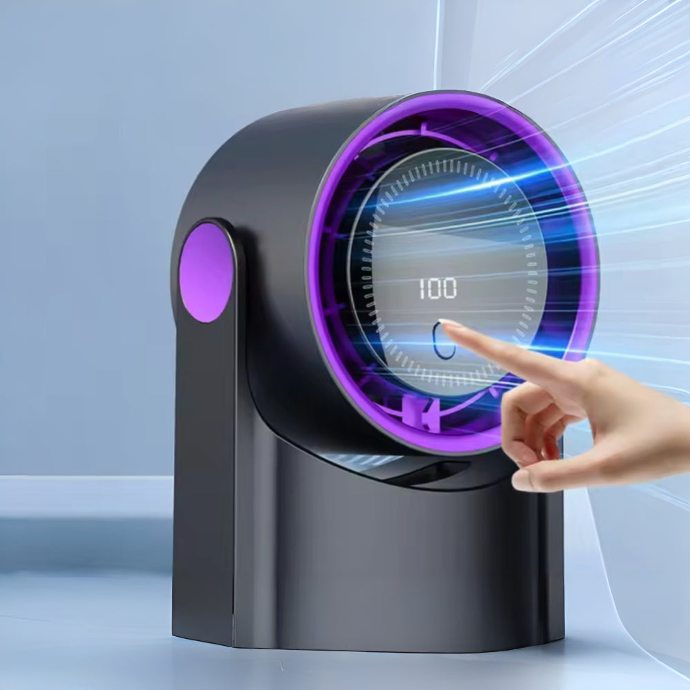 Portable USB Desk Fan | Adjustable Airflow & Swing Movement for Personal Cooling