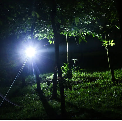 Rechargeable Zoom LED Hands-Free Flashlight for Hiking, Camping & Night Running | Lightweight Headlamp with Adjustable Focus Beam