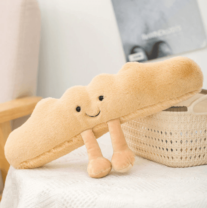 Coussin rembourré artisanal façon boulangerie – Accessoire textile fantaisie pour chambres d'enfants, chambres à coucher et canapés – 5 formes gourmandes