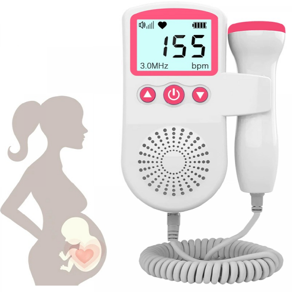 Handheld Audio Detection Device with Sensor Probe, Backlit Screen & Integrated Speaker for Surface Sound Capture
