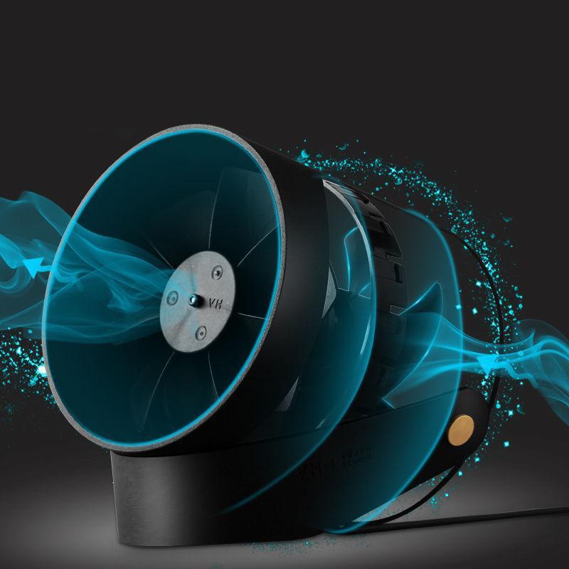 Ventilateur USB compact à commande tactile – Refroidisseur portable à double hélice