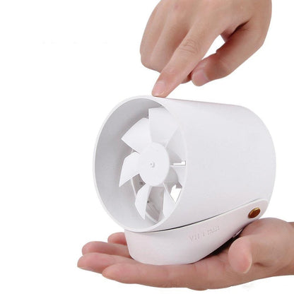Ventilateur USB compact à commande tactile – Refroidisseur portable à double hélice