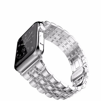 Metal Band and Protective Case Bundle for 38-44mm Apple Watch