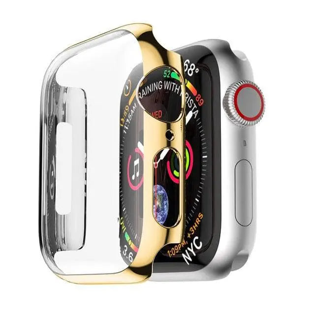 Snap-On Hard Shell Guard with Built-In Glass Shield for 40mm & 44mm Series 6 Apple Watch – Full-Body Shock Defense Case