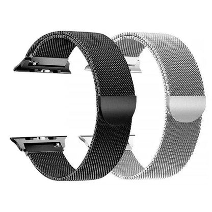 Metal Watchband Twin Pack – Mesh & Link Straps Compatible with 42mm, 46mm, 49mm Smartwatches