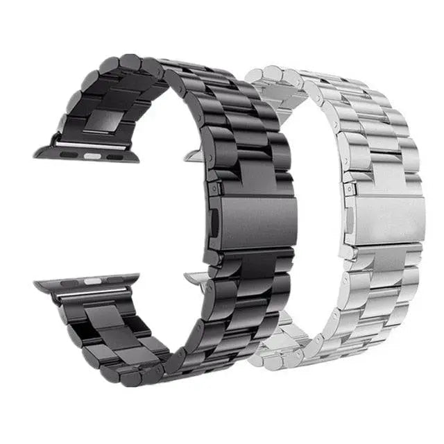 Dual Metal Watch Straps Bundle – Mesh & Link Bracelet Set for 42mm, 44mm, 46mm, 49mm Smart Watch Models