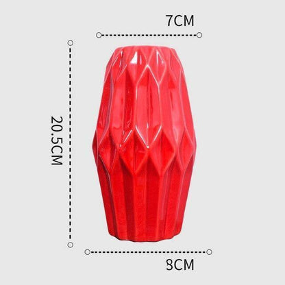 Scarlet Elegance Curve Vase