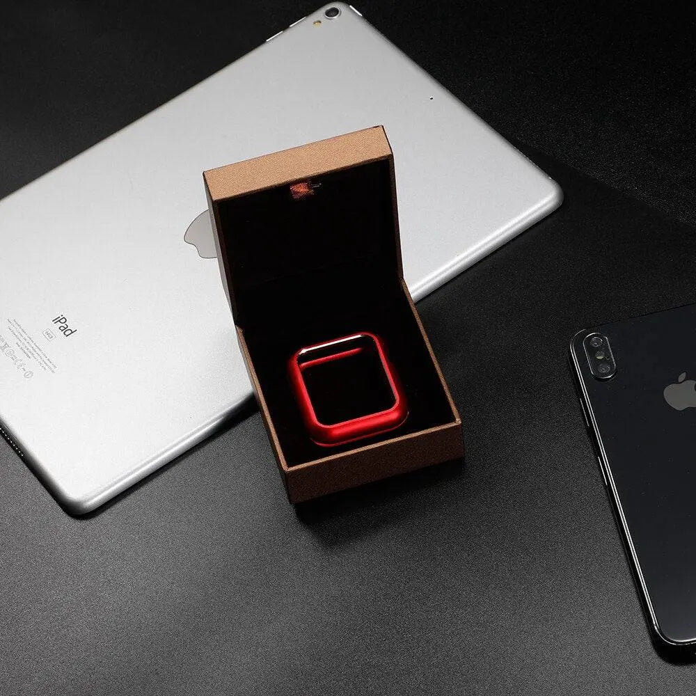 Metal Bumper Shell with Hardened Display Shield for 38mm-44mm Wearable Tech