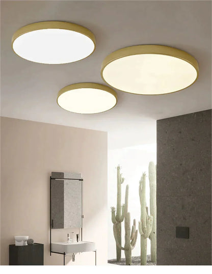 Dimmable LED Ceiling Light Fixture with Remote Control – Modern Flush Mount Design for Bedroom, Living Room & Kitchen