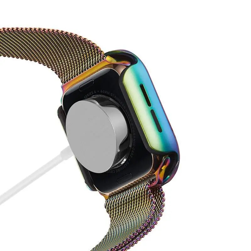 Aluminum Protective Case for Apple Watch Series 4 & 5 – 40mm or 44mm Full-Coverage Shell