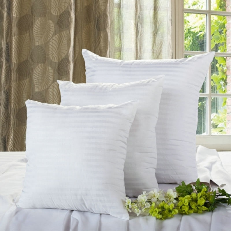 Refillable Pillow Form with Zip-Open Filling for Couches, Beds & Chairs – White Polyester Inner Core