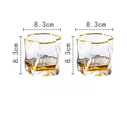 Transform Texture Whiskey Glass Duo