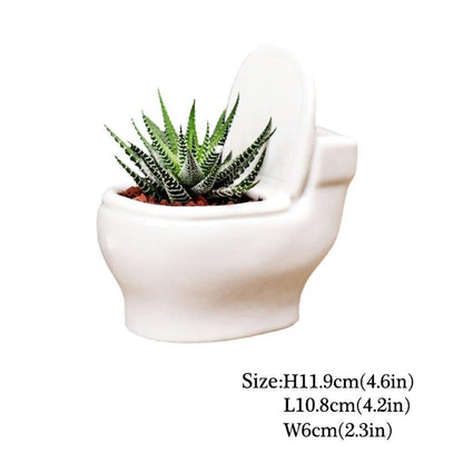 Artisan Crafted Clay Bathroom Plant Holder
