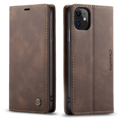 Folio Wallet iPhone Case – Leather-Finish Cover with Card Slots for iPhone 11, 11 Pro & Pro Max – Protective Edge Cover, Camera Cutout &