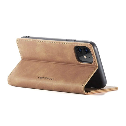 Folio Wallet iPhone Case – Leather-Finish Cover with Card Slots for iPhone 11, 11 Pro & Pro Max – Protective Edge Cover, Camera Cutout &