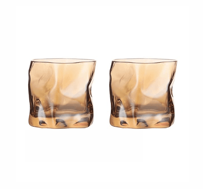 Transform Texture Whiskey Glass Duo