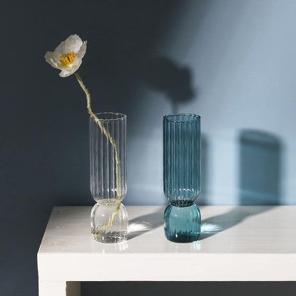 Inverted Colorful Glass Vase