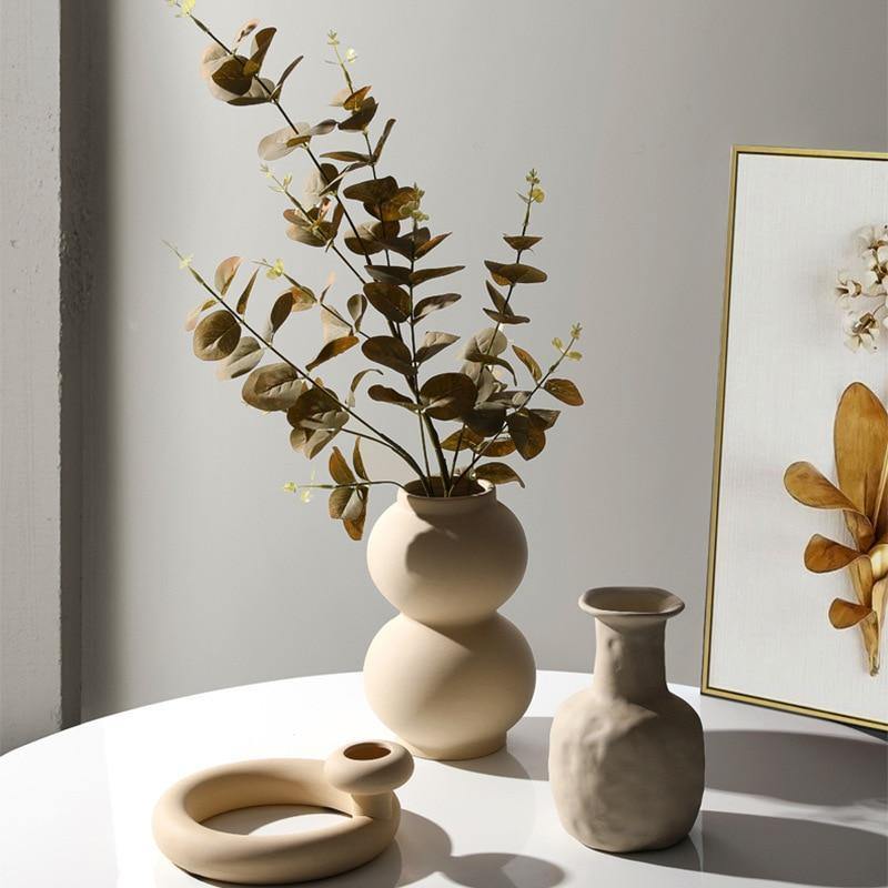 SereneStone™ - Contemporary Ceramic Vase Set