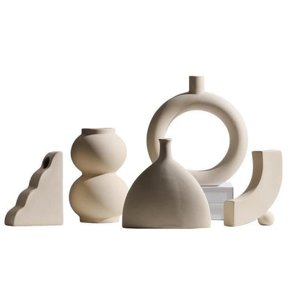 SereneStone™ - Contemporary Ceramic Vase Set
