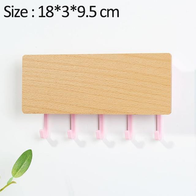 Wooden Key Hanger Wall Rack