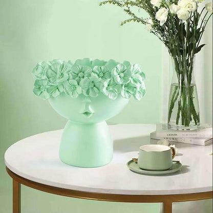 Vibrant Floral Tiara Container