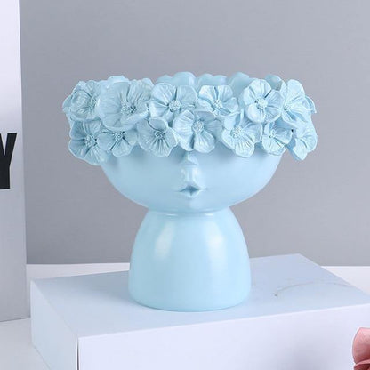 Vibrant Floral Tiara Container