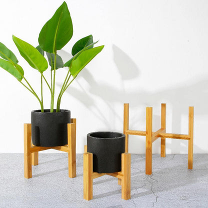 EcoHaven Bamboo Wood Plant Stand
