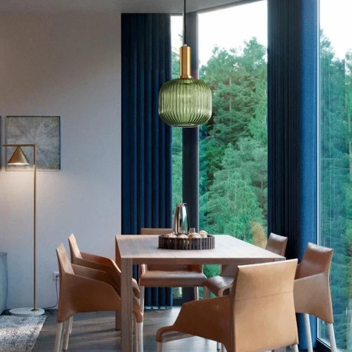 Tinted Glass Drop Ceiling Fixture E27 Socket 12 in Shade for Dining Room Kitchen Island Bar Lounge Adjustable Cord Scandinavian Inspired Hom