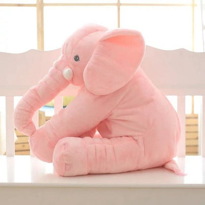 Stuffed Elephant Cuddle Buddy 15.7 Inch Nursery Pillow Kids Bedroom Decor Squishy Animal Companion for Toddlers Babies Crib Nap Time Soft Hu