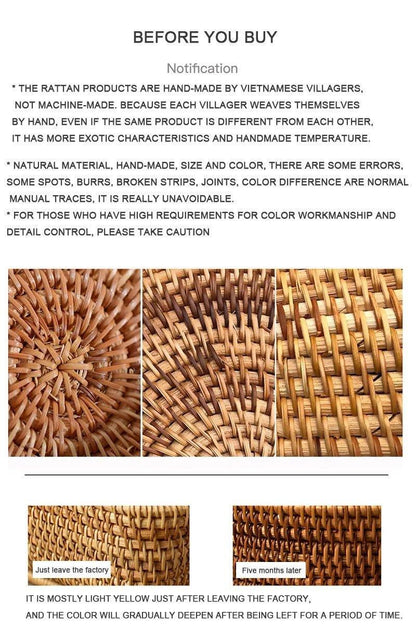 Ella Rattan Vase