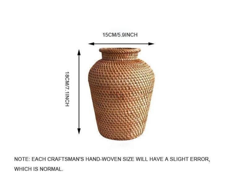 Ella Rattan Vase