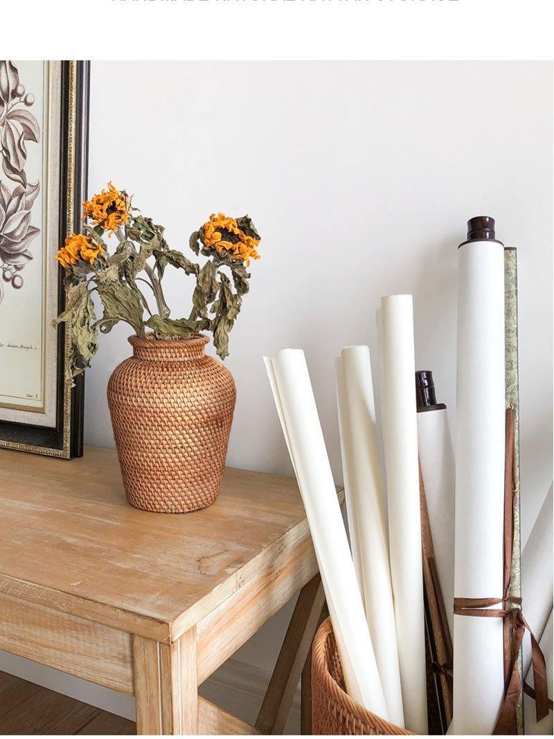 Ella Rattan Vase