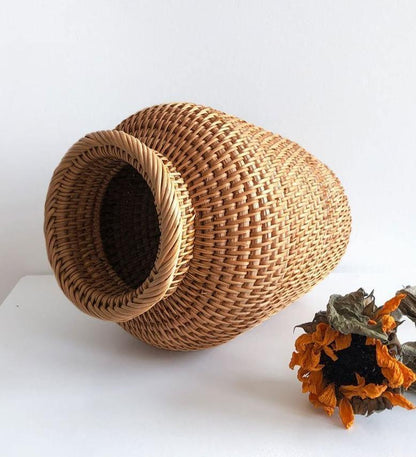 Ella Rattan Vase