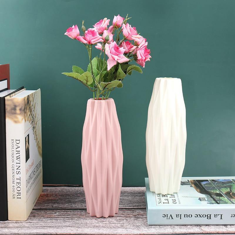 Angular Slim Floral Vase