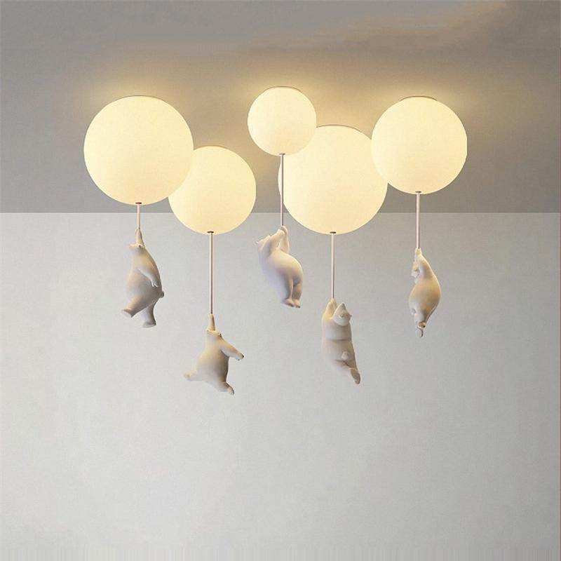 Plafonnier amusant en forme d'ours