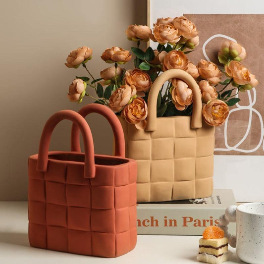 Woven Elegance Garden Vase