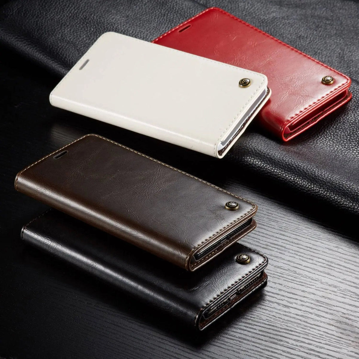 Fitted Leather iPhone 12 Case with Raised Edges & Camera Protection for Daily Use